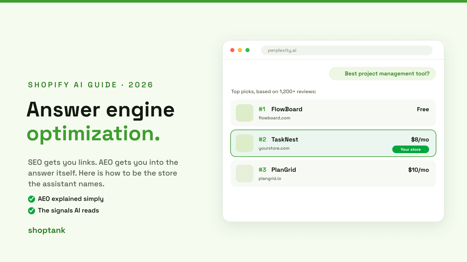 What Is Answer Engine Optimization: Boost Shopify AI Search