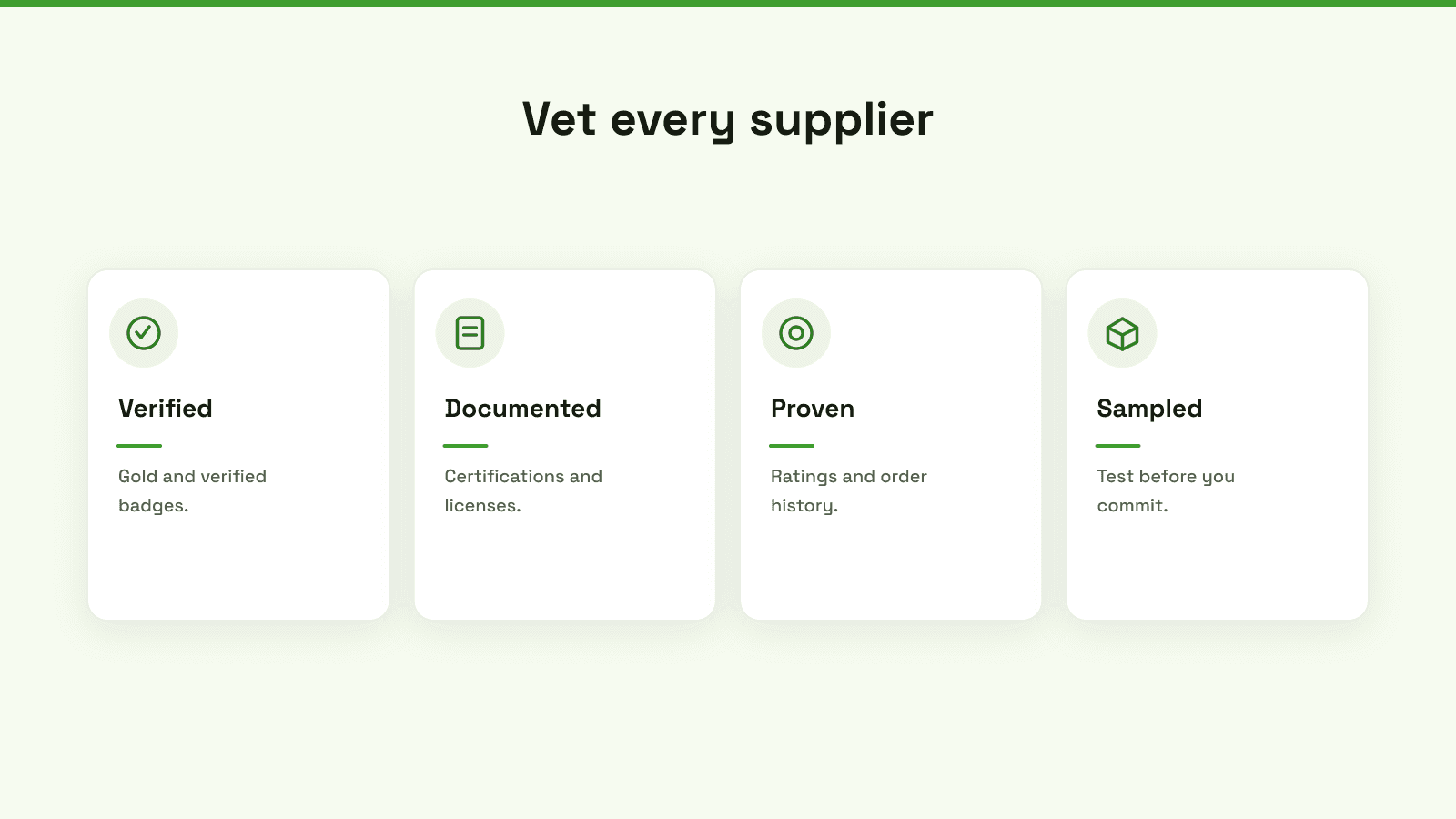 An infographic titled Your Ultimate Supplier Vetting Checklist outlining six essential steps for verifying business suppliers.